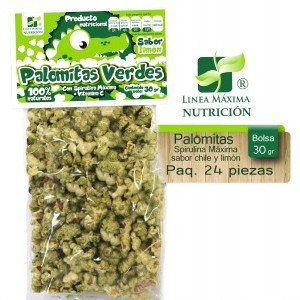 Palomitas con Spirulina Sal-limon
